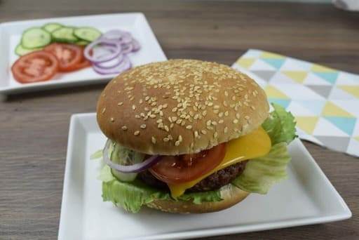 Vegane Burger Patties Serviervorschlag