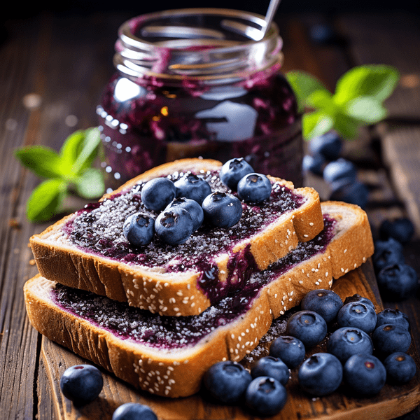 Blueberry Chia Jam on Toast